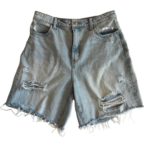 Show Me Your MuMu Ripped Denim Shorts - Picture 3 of 4